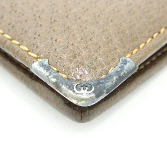 Auth GUCCI Old Gucci Brown Leather Bifold Wallet - Picture 4 of 6
